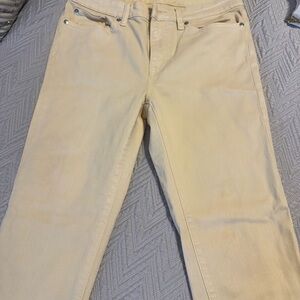 Ralph Lauren Gold Cream Denim Jeans